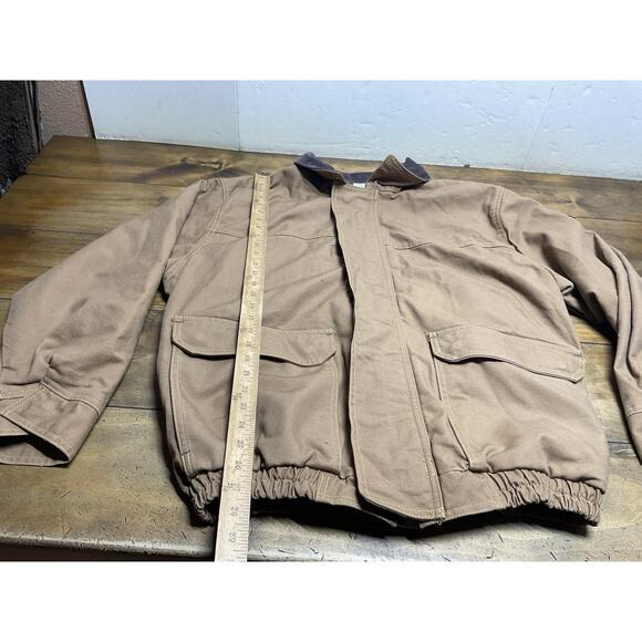 Bulwark Excel FR Midweight Jacket L-RG Brown Corduroy Collar Flame Resistant - Picture 5 of 12